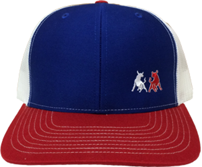 Picture of TwoBulls Mesh Cap - Red, White & Blue - Bulls